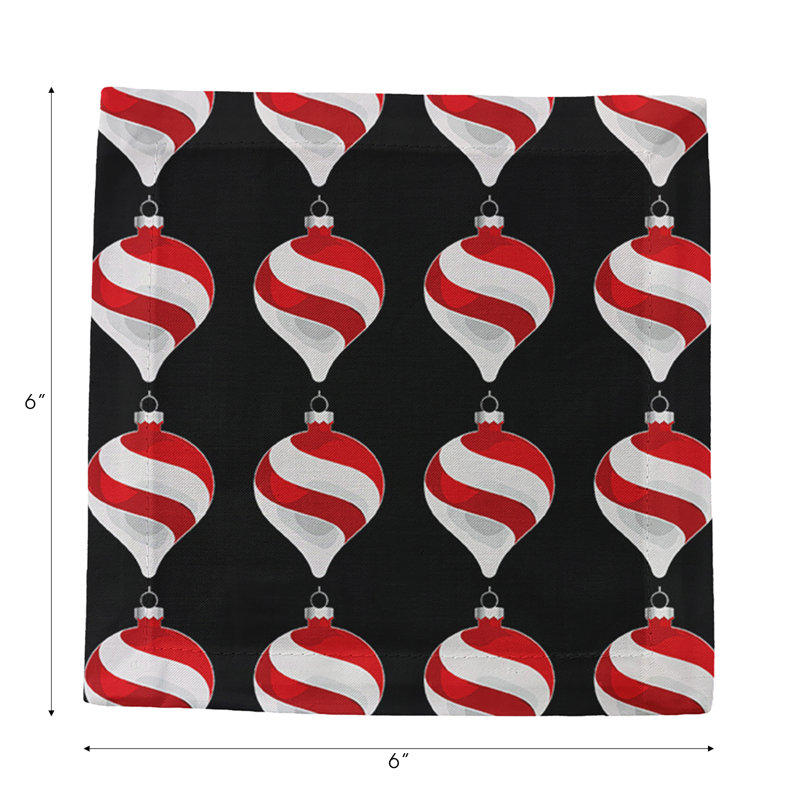 Square Napkins, Black