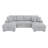 Myroslava 122-Inch U-Shaped Sleeper Sofa