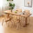 Burlywood Rectangular Solid Dining Table For Dining Room/Kitchen-986359228