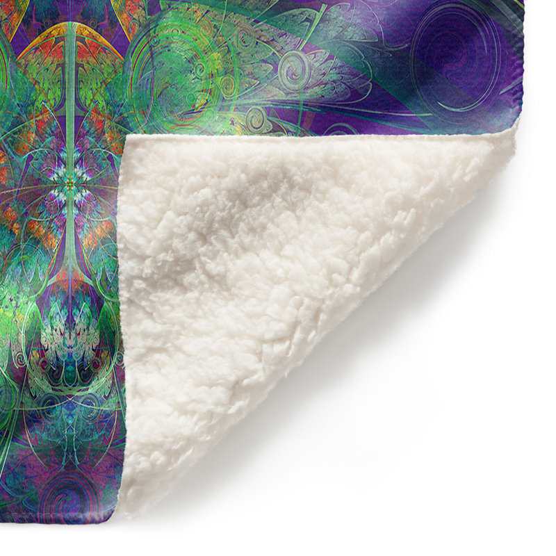  Jeté royal à motif floral, l 51 po x L 60 po