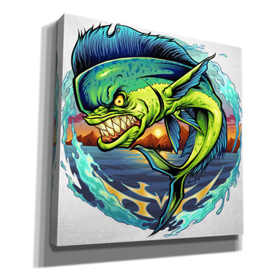 Burdge Angry MahiMahi sur toile