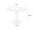 Walnut Round Solid Wood Dining table-118773808