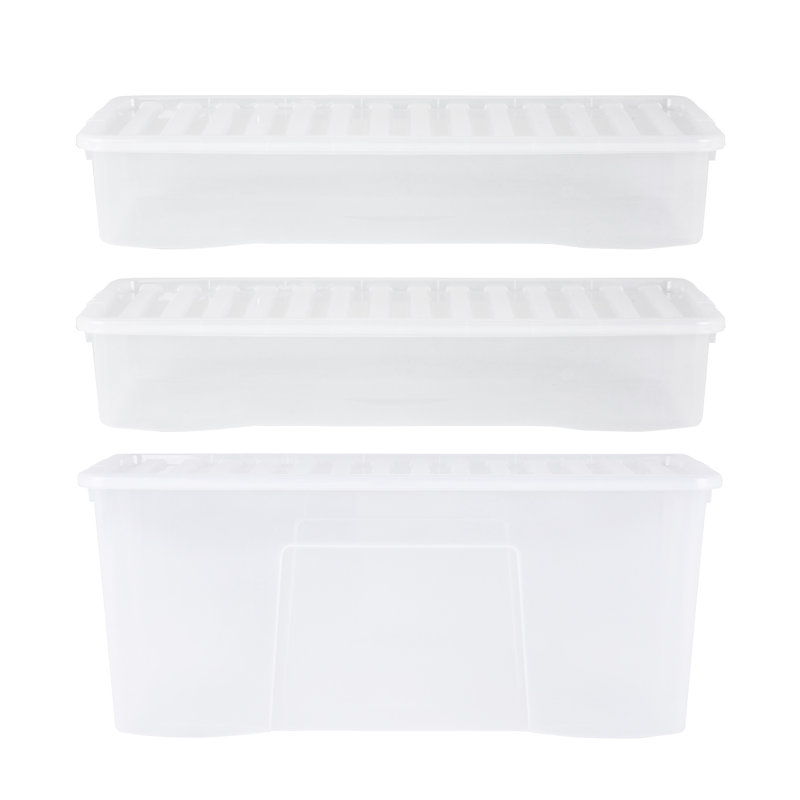 Wham Festive 3 Piece Tree & 2 Decoration Storage Boxes Clear
