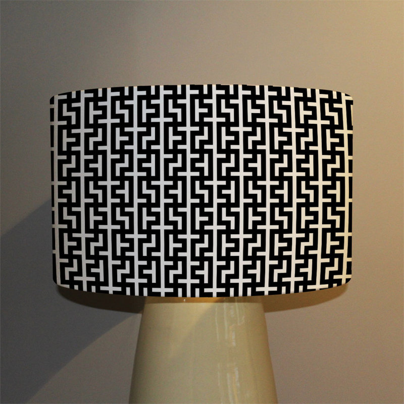 Drum Cotton Lamp Shade ( Uno ), 22cm H x 25cm W x 25cm D