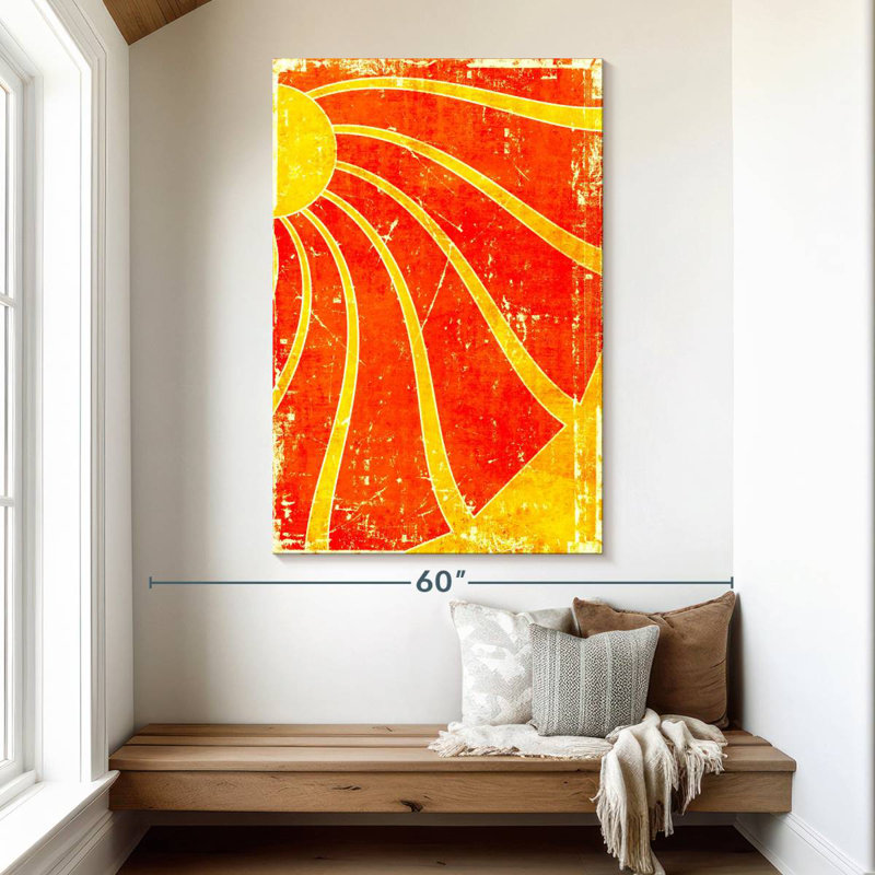 Kerner Grunge Sun Rays, 51" H x 34" W