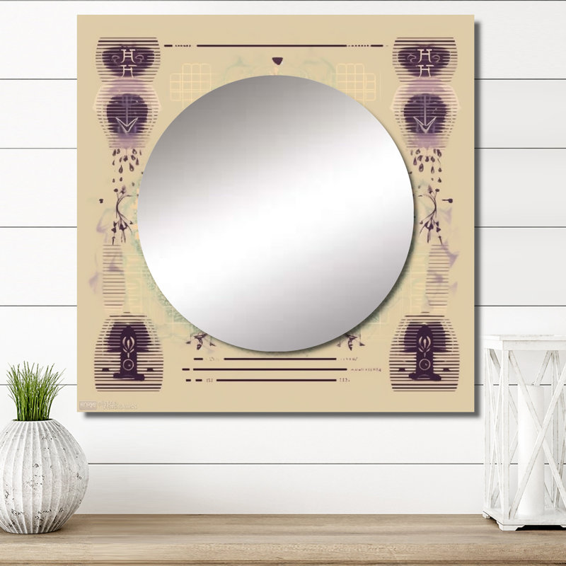Lydiann - Grand miroir carré pour décoration murale Christianisme, 23 po x 23 po
