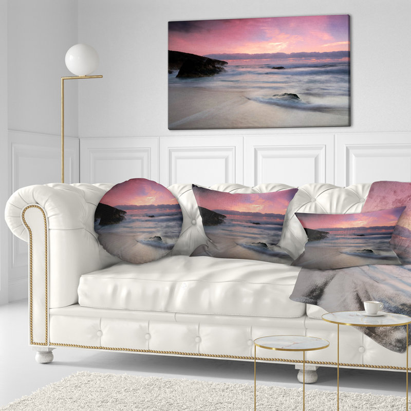 Coussin lombaire "mer shore" à guincho beach cascais, Rectangle 12" x 20"