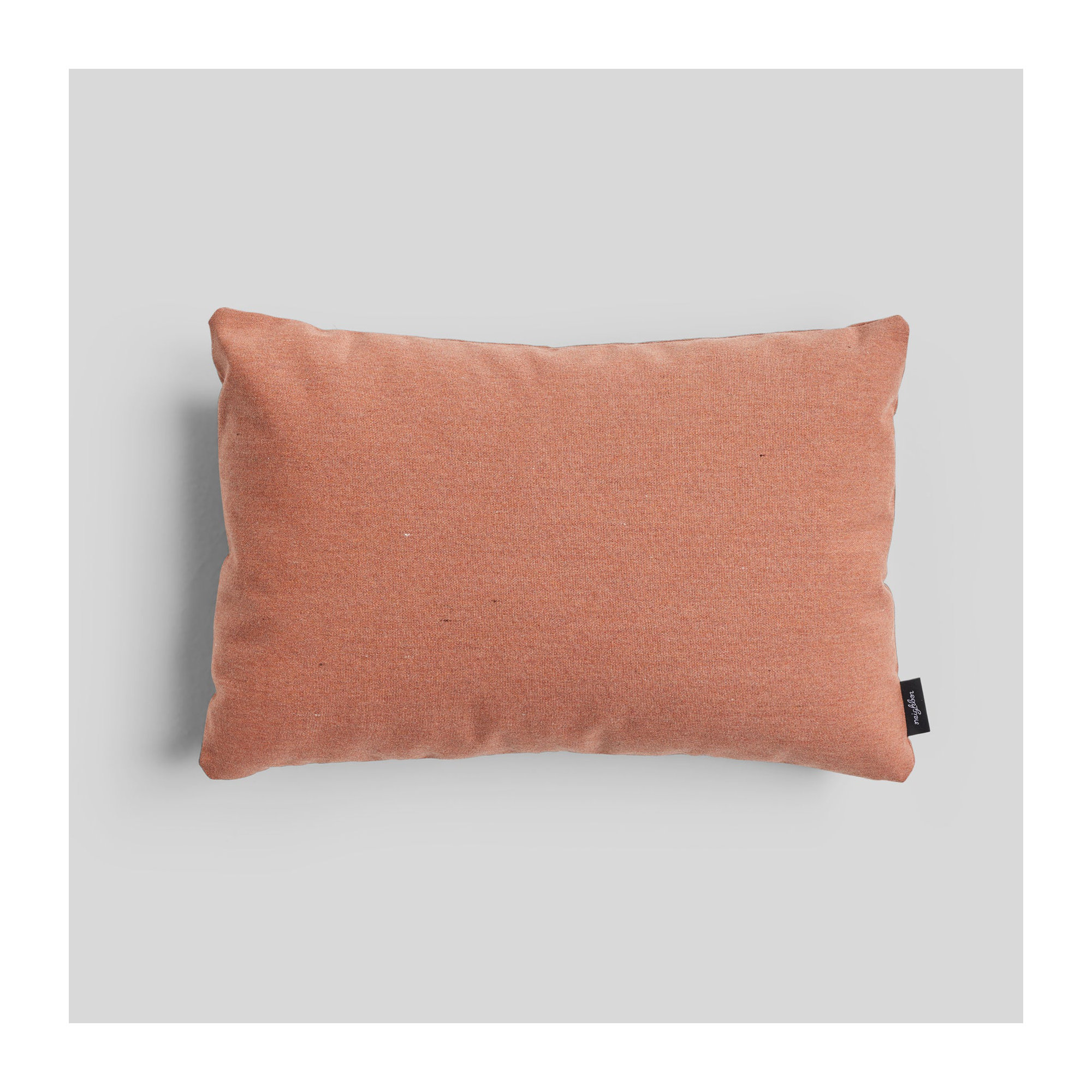 Crosshatch Sunbrella® Indoor/Outdoor Throw Pillow, Rust, 16"H x 24"W, Rectangular