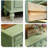 Modern Green Solid Wood Accent Cabinet