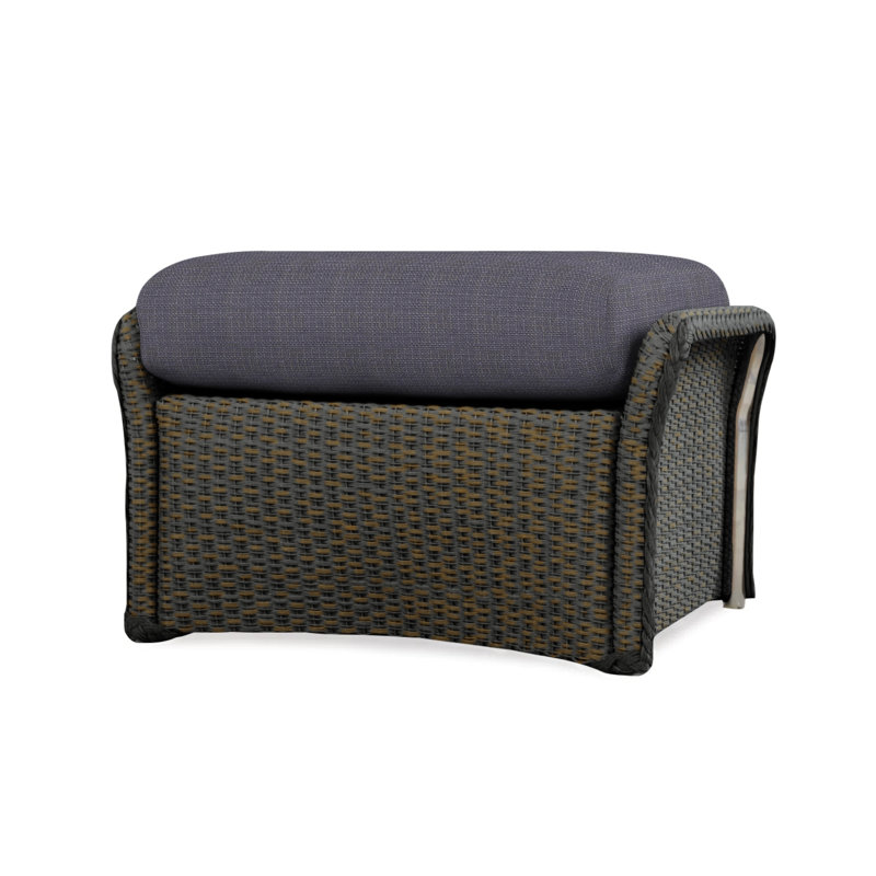 Weekend Retreat Outdoor Ottoman, Beach Navy, Mink