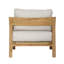 Chaise d'appoint rembourrée Lexy, taupe