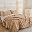 Ensemble de couvre-lit 3 pièces à motif floral réversible-1103722167-1103722062