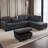 3-piece Linen Sectional Sofa-2007906075-2007906084