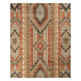 Distressed Homage Hand Knotted Wool Geometric Area Rug