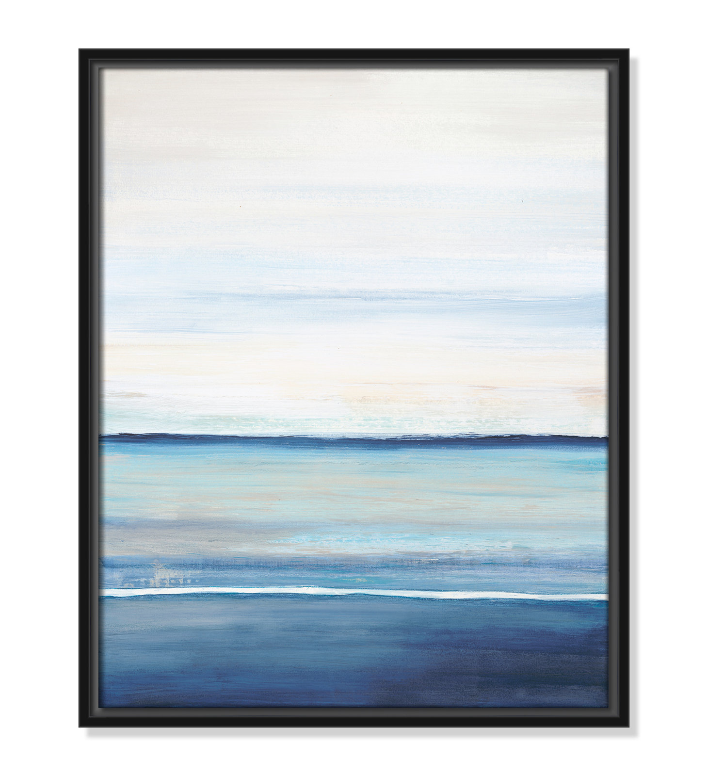 Emmit "Distant Whispers" Print by Filippo Ioco, Black Framed Canvas, 21.5" H x 17.5" W x 2" D
