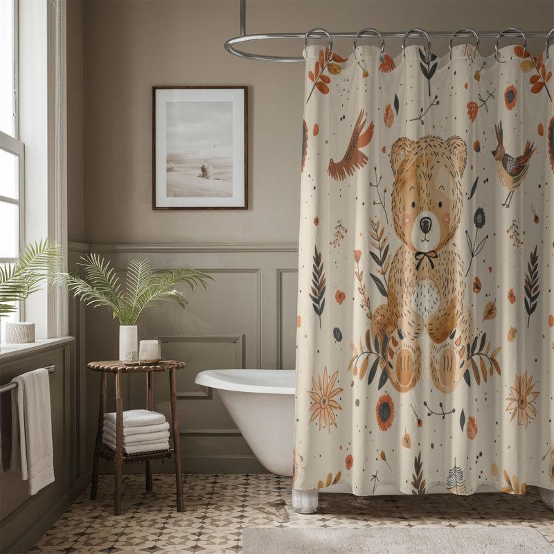 Rideau de douche Snug Bear - Premium 56, H 74 po x l 71 po