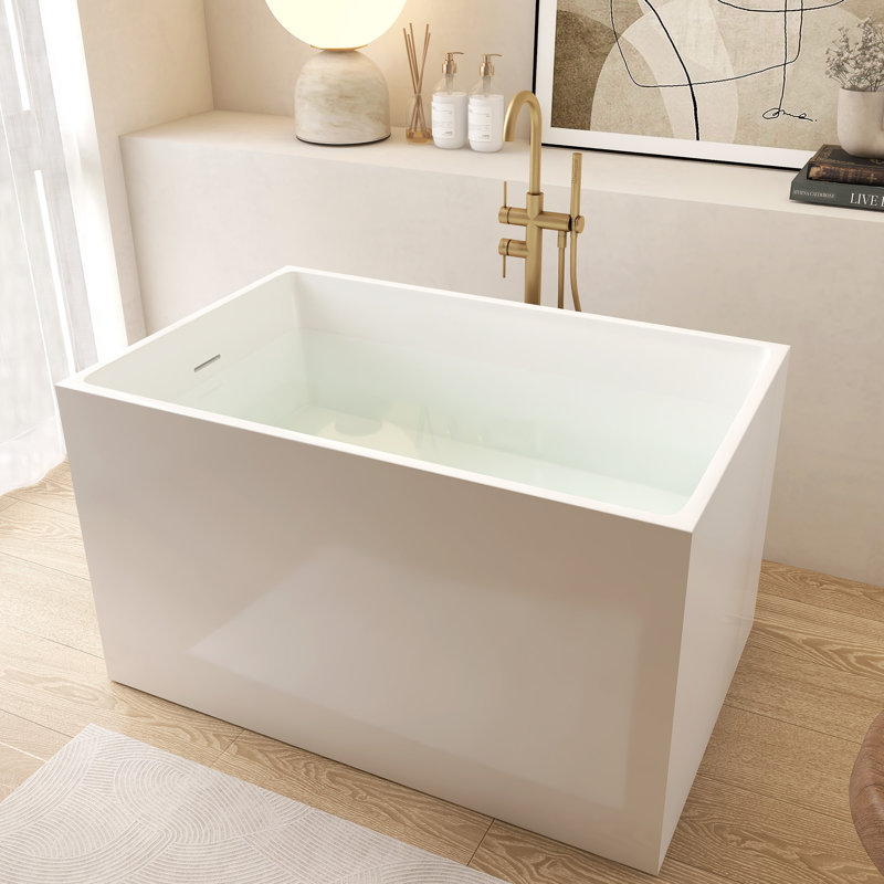 Baignoire de trempage autoportante en acrylique 43 po