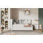 Lit de jour en bois avec tablettes de rangement, USB et lit gigogne-1834782303