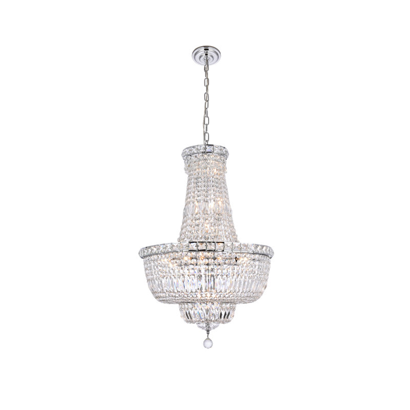 Stinnett 22 - Light Empire Chandelier, Chrome, Royal Cut
