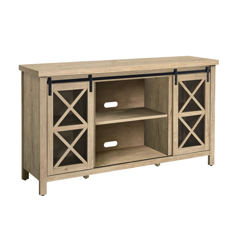 Rauch TV Stand for TVs up to 65", White Oak
