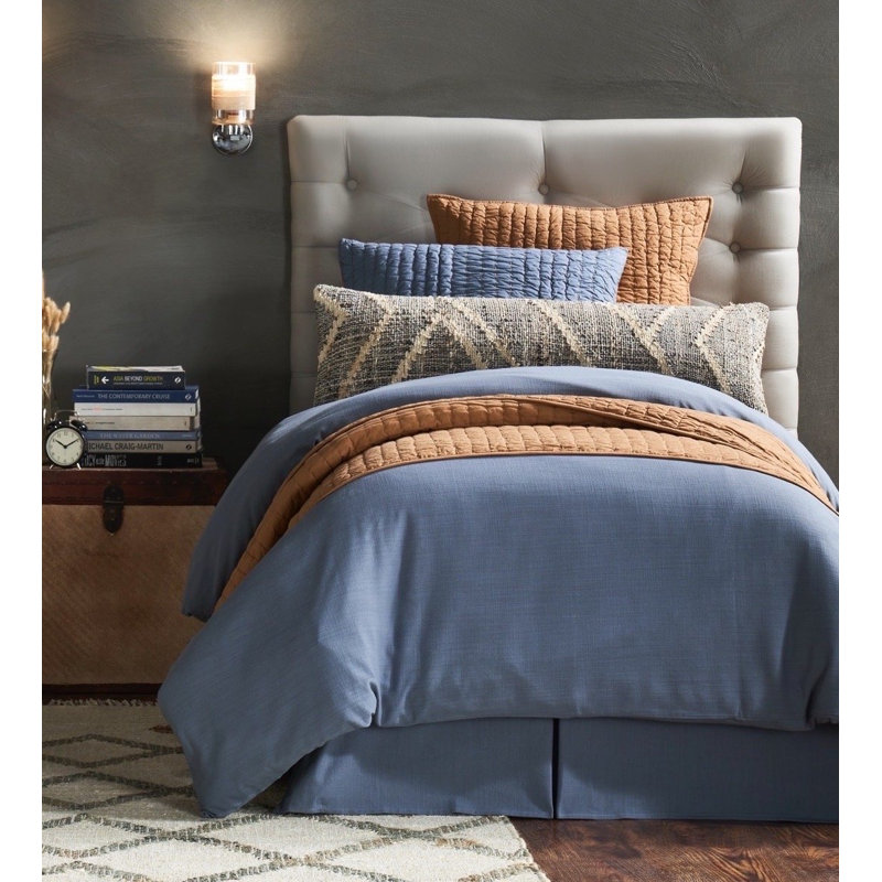 Housse de couette en coton Freeport - très grand, Housse de couette pour très grand lit, Orange