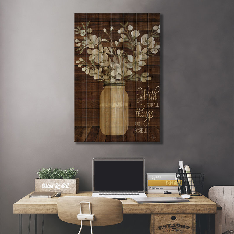 « All Things Are Possible », H 26 po x l 18 po x P 1,5 po