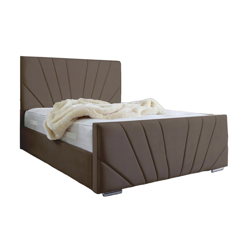 Ebenezer Upholstered Platform Bed, Mole, Kingsize (5')