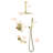 12 Inch Ceiling Mounted Shower System With Hand Shower Single Handle Shower Faucet Set Modern Brass Shower Trim Set With Tub Spout-116644056