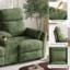  L'ensemble de salon inclinable 2 pièces Sherry comprend un canapé inclinable manuel de 67 po avec console de rangement et un fauteuil inclinable de 34 po-2035502225