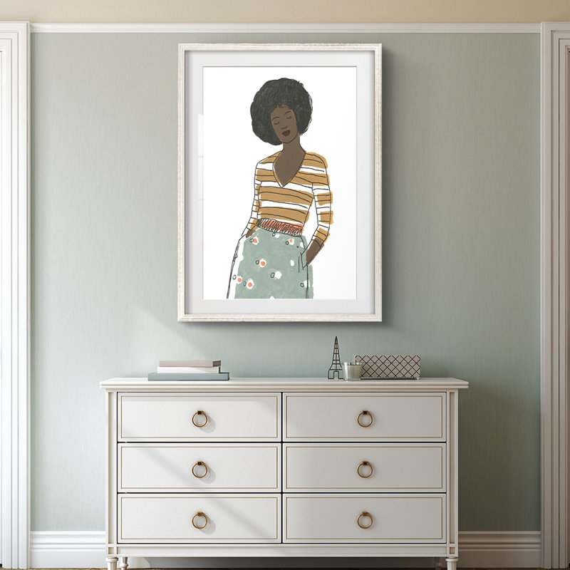Amiens - Toile tendue avec châssis, H 28,5 po x l 20,5 po, Blanc