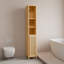 Armoire haute et grande capacité en bambou naturel