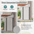 Spacious Metal Sheds 4x8 Ft, Modern Sloped Roof Storage For Home Yard