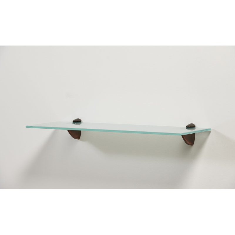 Capri 8X24 Frosted Shelf Kit With Pelican, Bronze/Opaque Glass