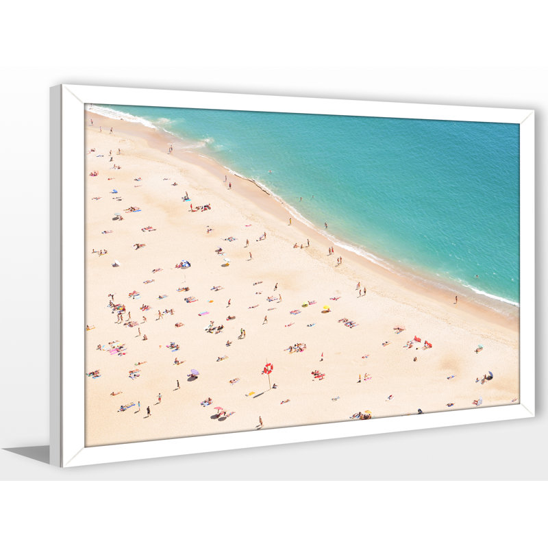 « beach, veuillez v », reproduction de photo encadrée, H 35,5 po x l 51,5 po x P 0,75 po