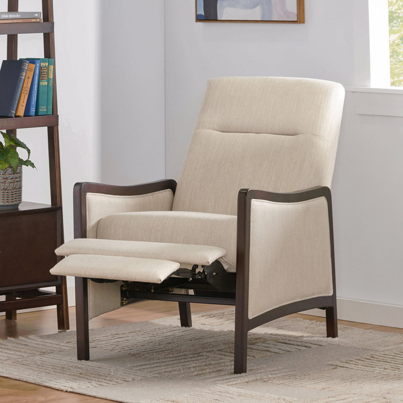 Fauteuil inclinable Mid-Century, Beige