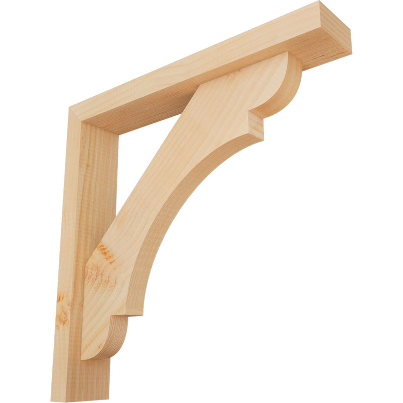 Support de bloc olympique avec entretoise décalée, 20 po x 20 po, Sapin Douglas de l 3 1/2 (lisse)
