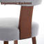 Chaises de salle à manger rembourrées de style Mid-Century, chaises de salle à manger en bois massif avec dossier incurvé, chaise d'appoint avec pieds en bois massif pour salle à manger, gris-1217638527-1216667280