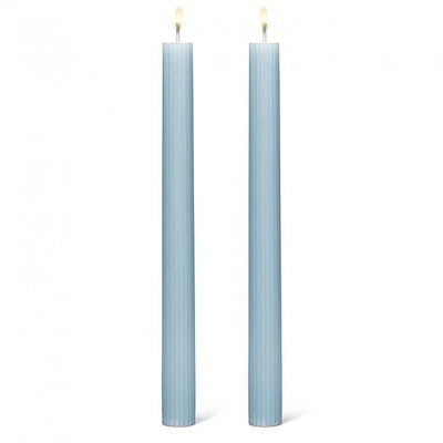 Set Of 2 Ridged Taper Candles