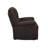 Madden Upholstered Glider Recliner in Brown