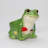 Frog With Mushrooms Flower Pot