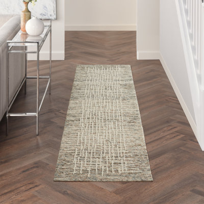 Tapis beige en laine touffeté Chole