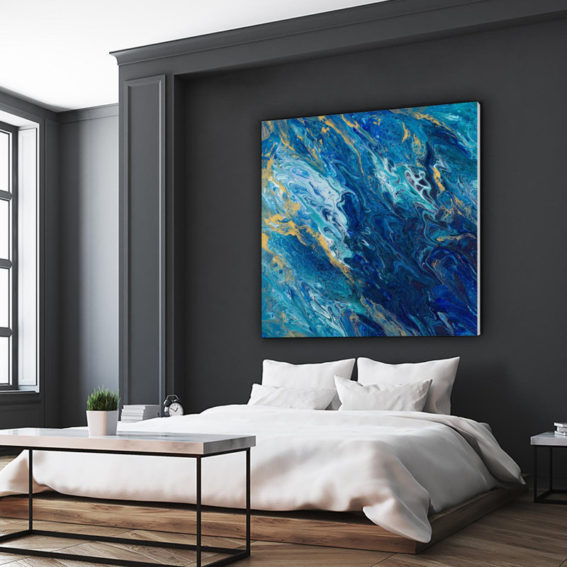 " Blue Marble ", 72" H x 72" W x 1.5" D