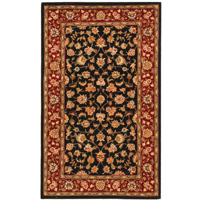 Persian Court Silk & Wool Pile Oriental Rug