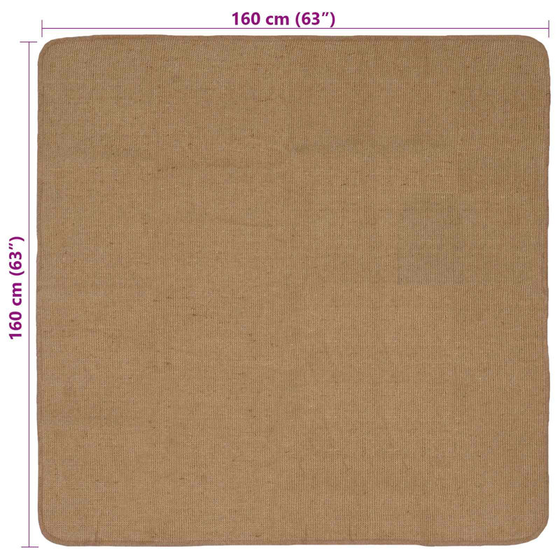 Hand Braided Area Rug, Square 160cm