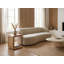 C-Shaped Acacia Solid Wood Side Table