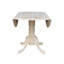 Table de salle à manger extensible en bois manufacturé 29,49 po H-98971918
