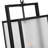 3-Light 22.8”H Black Outdoor Hanging Lantern With Rippled Glass