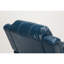 Fauteuil inclinable en cuir bleu marine Charlotte