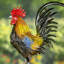 Statue de coq Auris