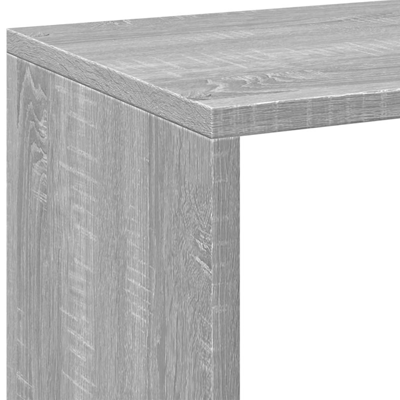 Sazya 69.5cm W Bookcase, Grey Sonoma, (2 Shelves) 69.5cm H x 69.5cm W x 29cm D